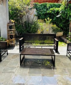 Terraza + cojines + dos sítiales fierro