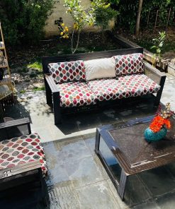 Terraza + cojines + dos sítiales fierro