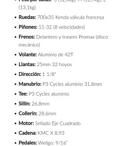 Bicicleta + Accesorios 