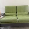 Sofá eco cuero verde