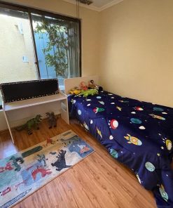 Cama plaza + resfalin + escritorio 