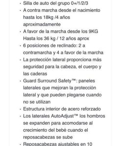 Silla de auto 