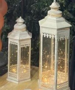 Set de faroles decorativos + luces