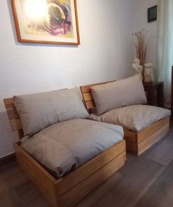 Juego de sillones en madera nativa (Mañio)