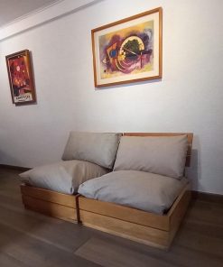 Juego de sillones en madera nativa (Mañio)
