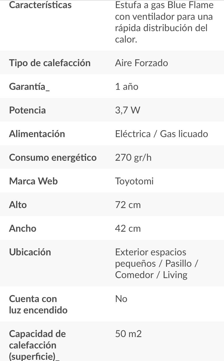 Estufa a gas toyotomi - Imagen 4
