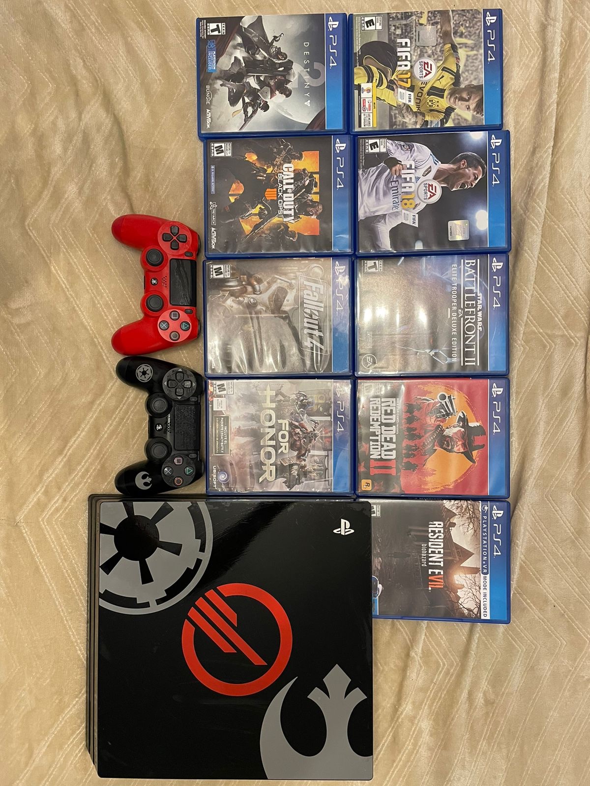 Play station 4 + 2 controles + juegos