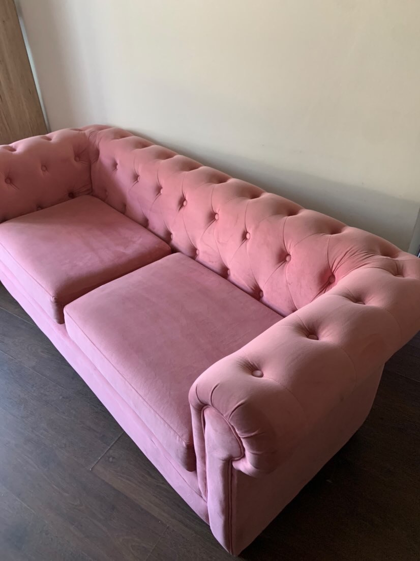 Sillon felpa rosado - Imagen 3