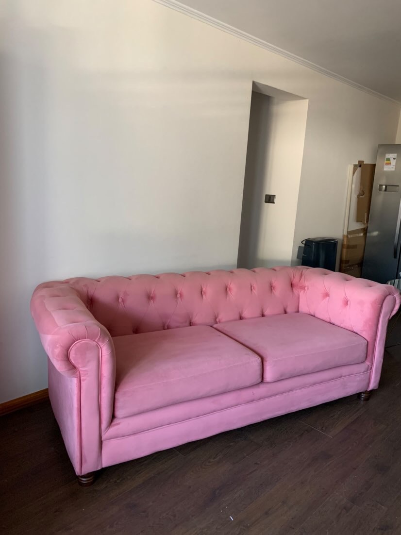 Sillon felpa rosado - Imagen 2