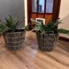 Par de maceteros colgantes decorativos