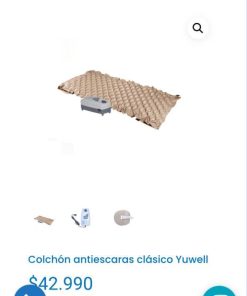 colchón antiescaras con motor