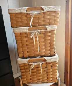 3 Canastos de mimbre