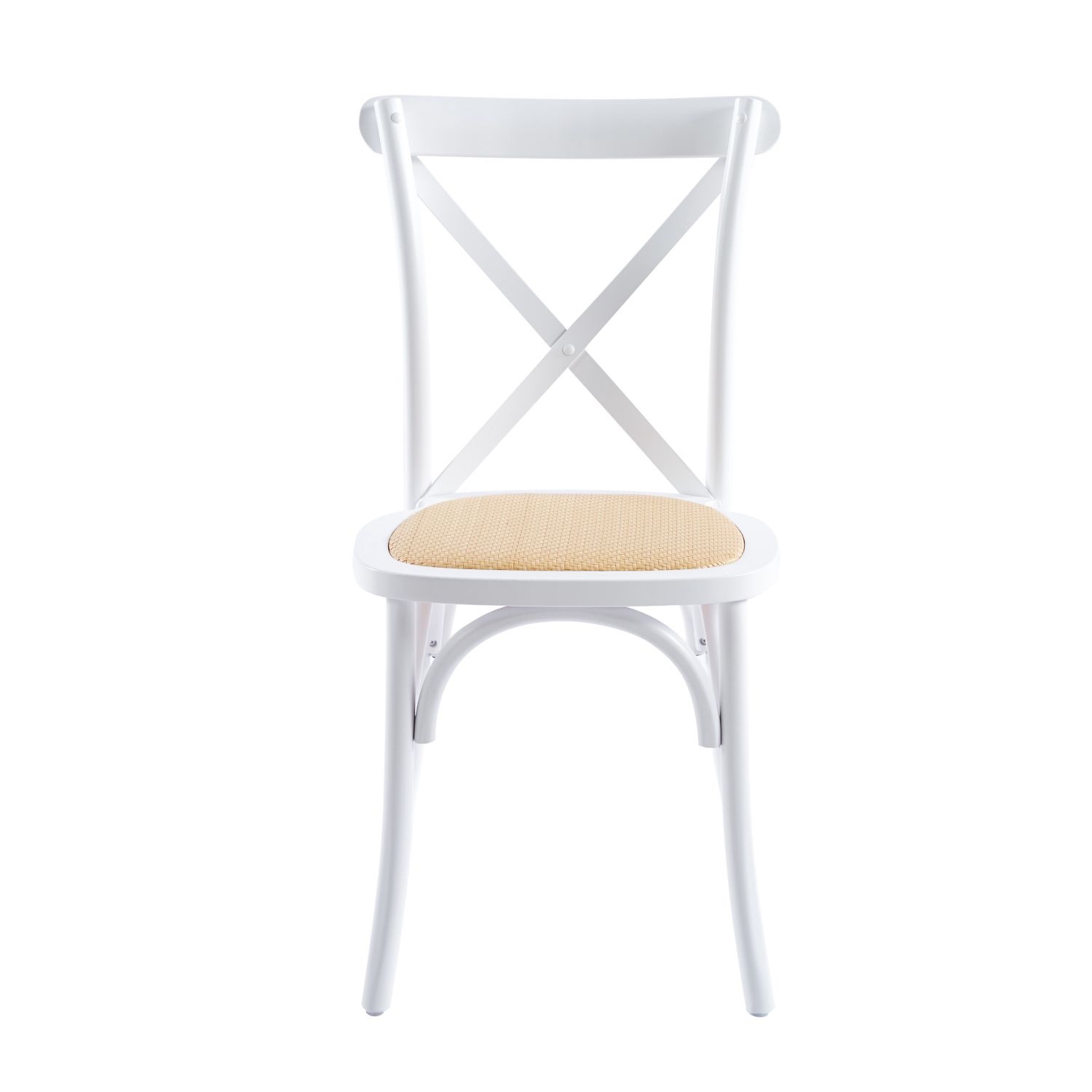 Silla Crossback Madera y Rattan