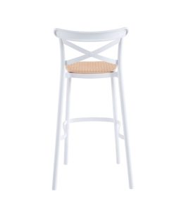 Taburete Crossback Blanco