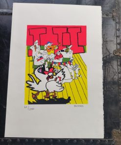 Auténtica serigrafía de Bororo.