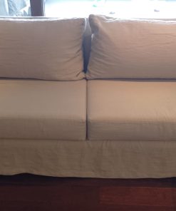 Sillón con funda de lino