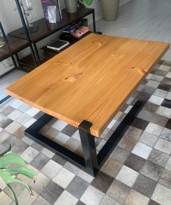 Mesa centro (fierro/madera)