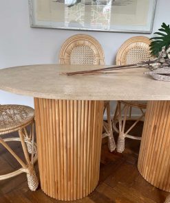 Mesa comedor mármol travertino