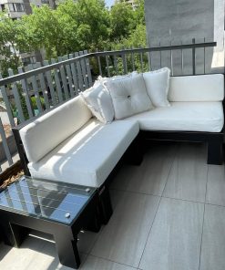 Terraza en L Rustic chic