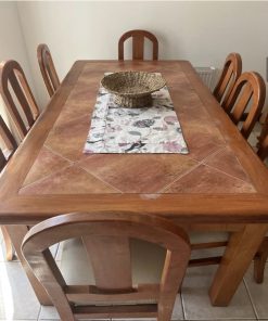 Comedor de roble con 10 sillas