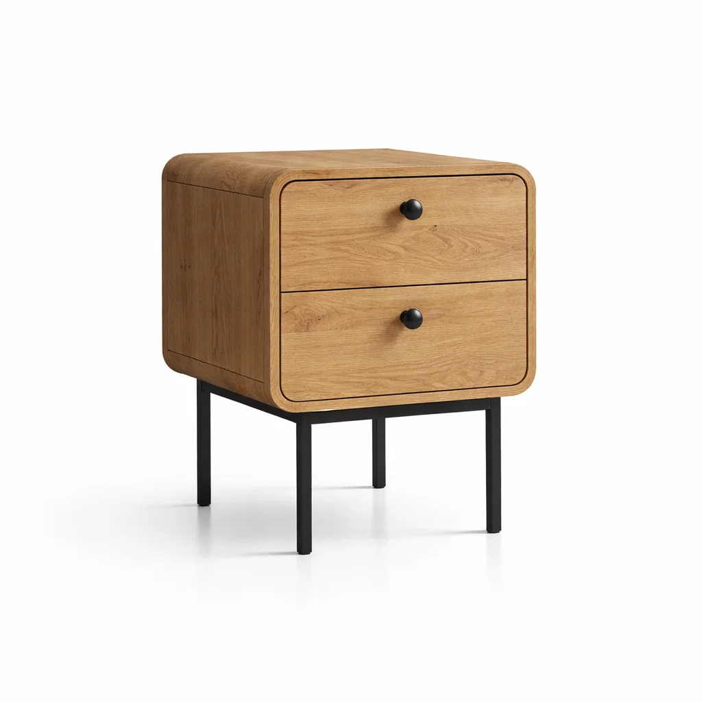 Velador de madera clara