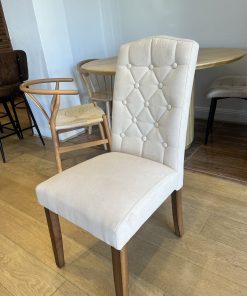 Par de Sillas de Comedor Acolchada Madera Elegance