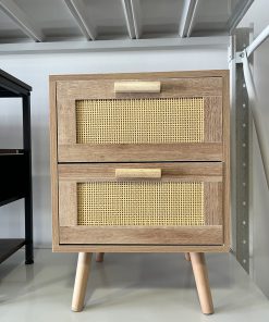 Velador madera rattan PVC