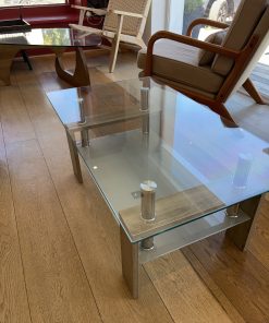 Mesa de Centro Rectangular de Vidrio
