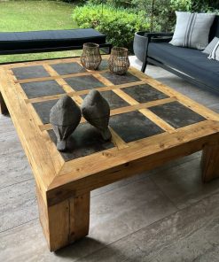 Mesa de centro/ Ciprés/ Piedra Pizarra