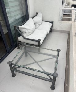 Juego de terraza de fierro
