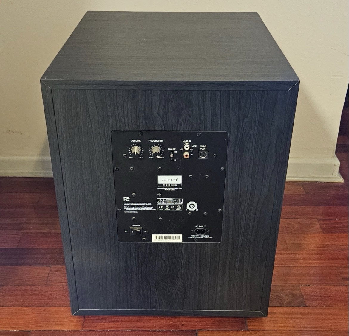 Subwoofer Activo Jamo C912 (12") - Imagen 3