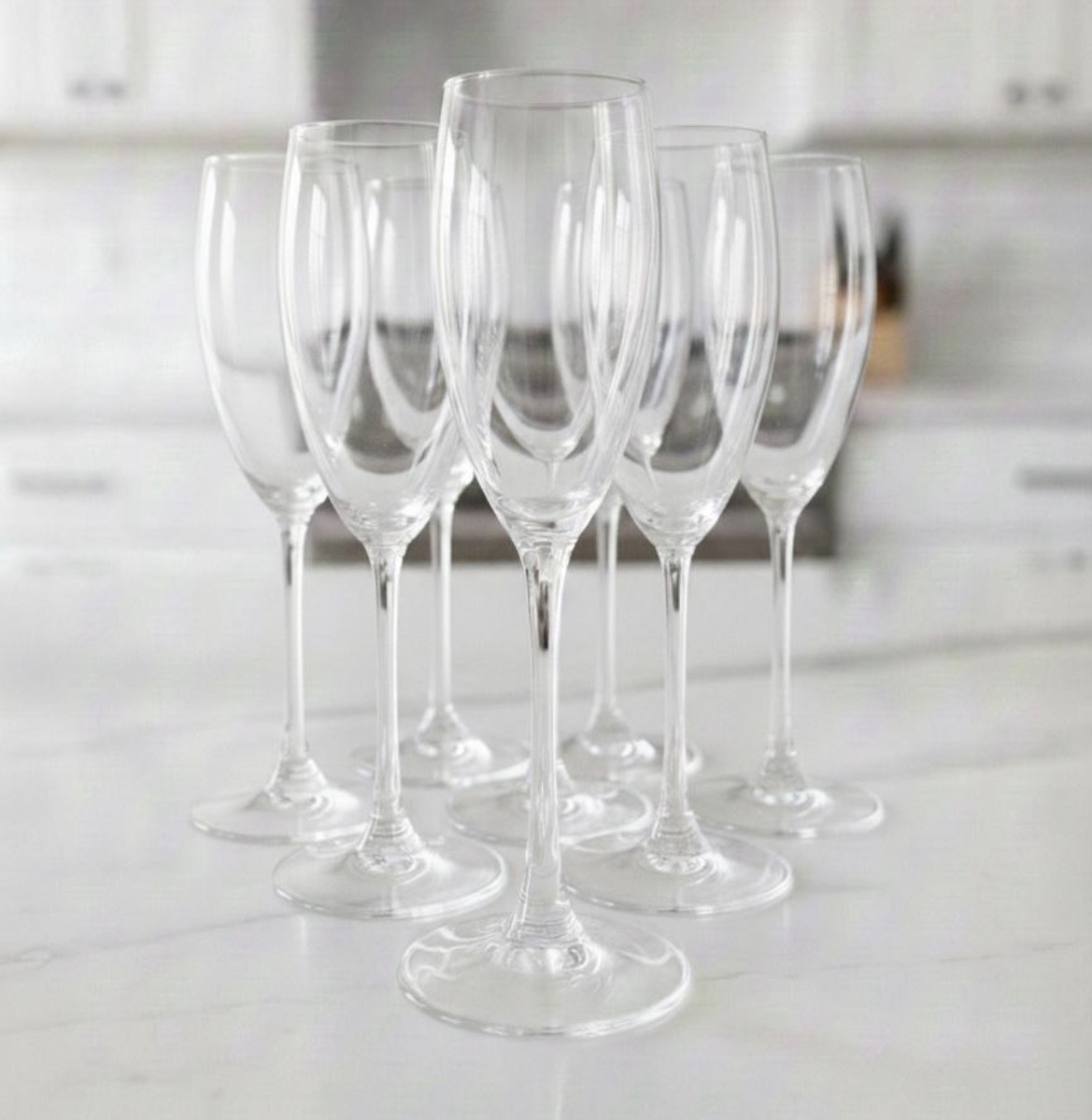 Set de 20 copas de champán y vino espumoso