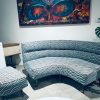 Sofá curvo de estilo Mid Century Modern