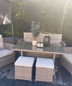 Comedor de terraza Rattan PVC