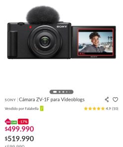 *SONY ZV-1F* + accesorios