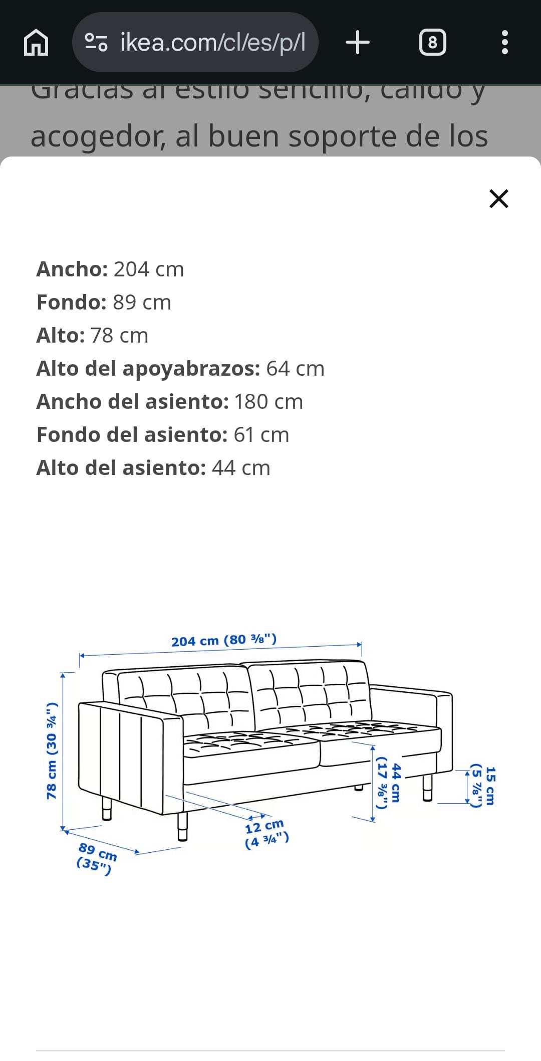 Sofá IKEA - Imagen 3