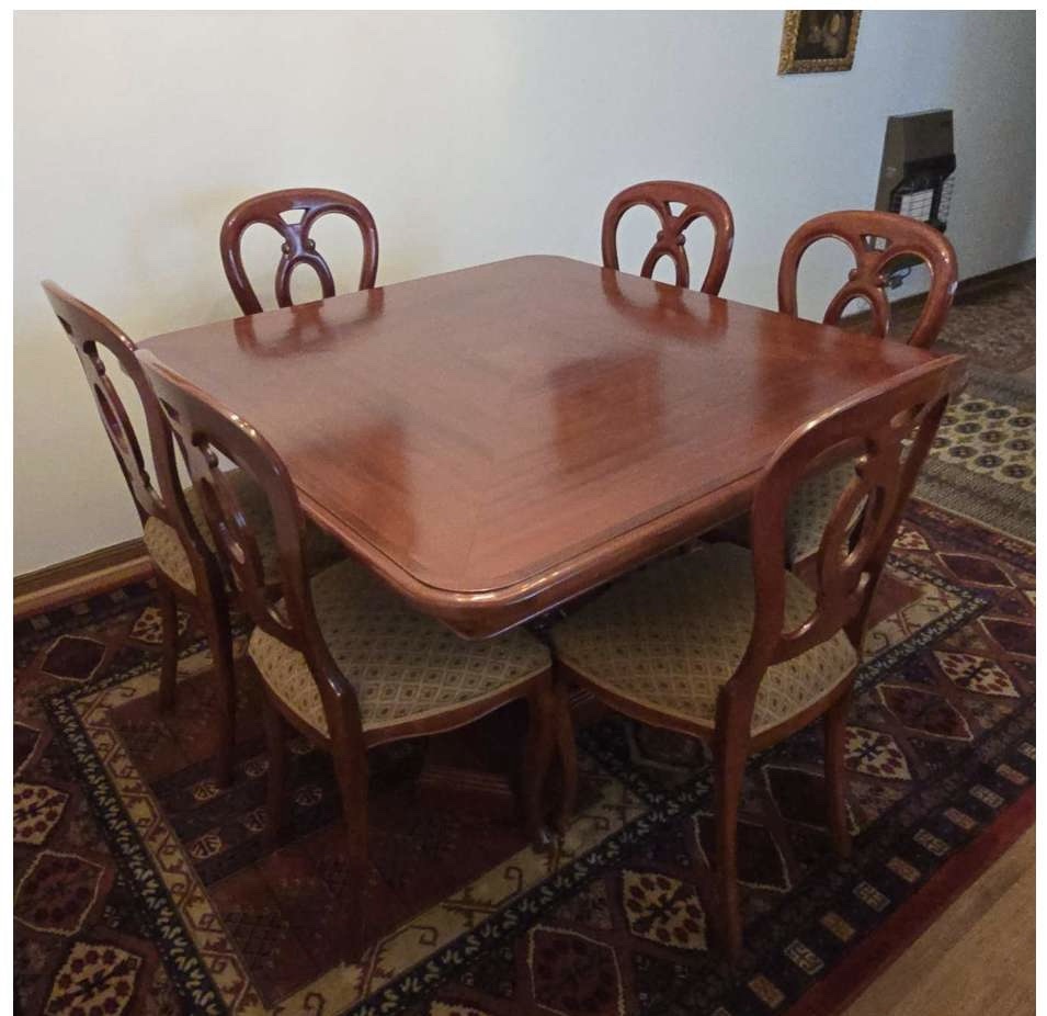 Comedor madera 6 sillas