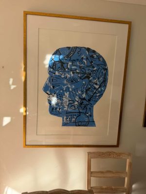 Serigrafía “Sueño Azul” Luciano Ascui