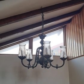 Lampara tulipa de Bronce