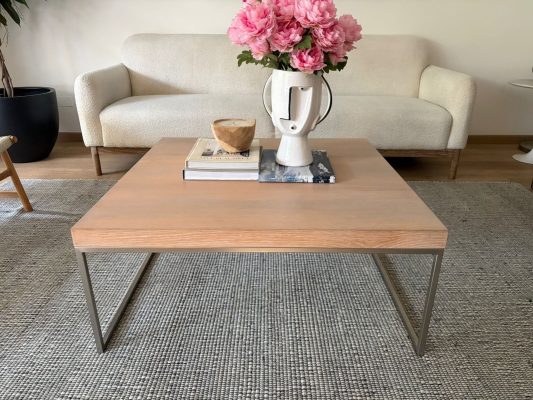 Mesa de centro roble