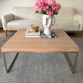 Mesa de centro roble