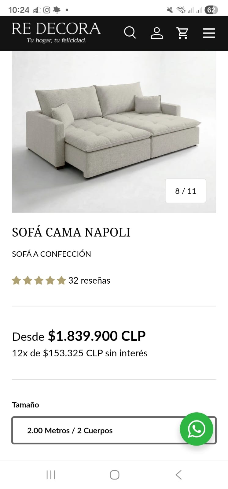 Sofá Cama Redecora Napoli - Imagen 7