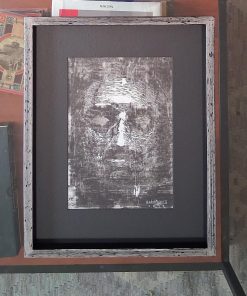 Xilografia cara en negro