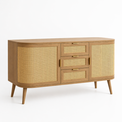 Rack de TV Siena Rattan - Natural