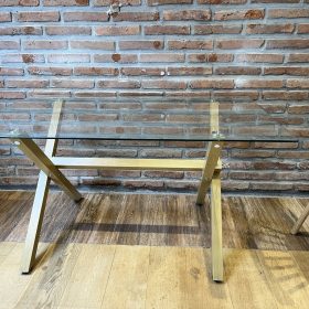 Mesa Nordic Cross Rectangular Vidrio