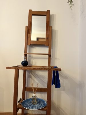 Mueble Vanitorio pino Oregón macizo
