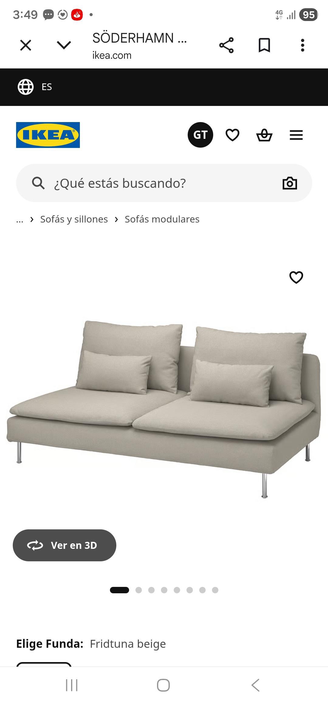 Sofá IKEA 3 cuerpos - Imagen 4