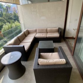 Juego terraza 6/7 personas rattan pv