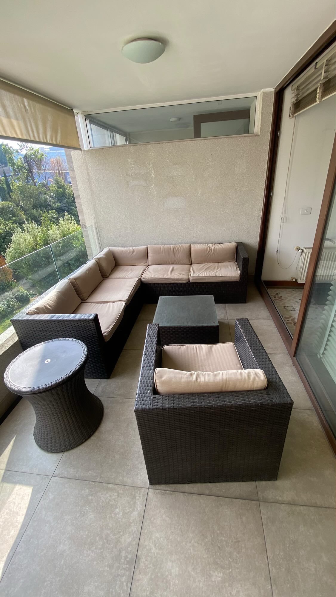 Juego terraza 6/7 personas rattan pv