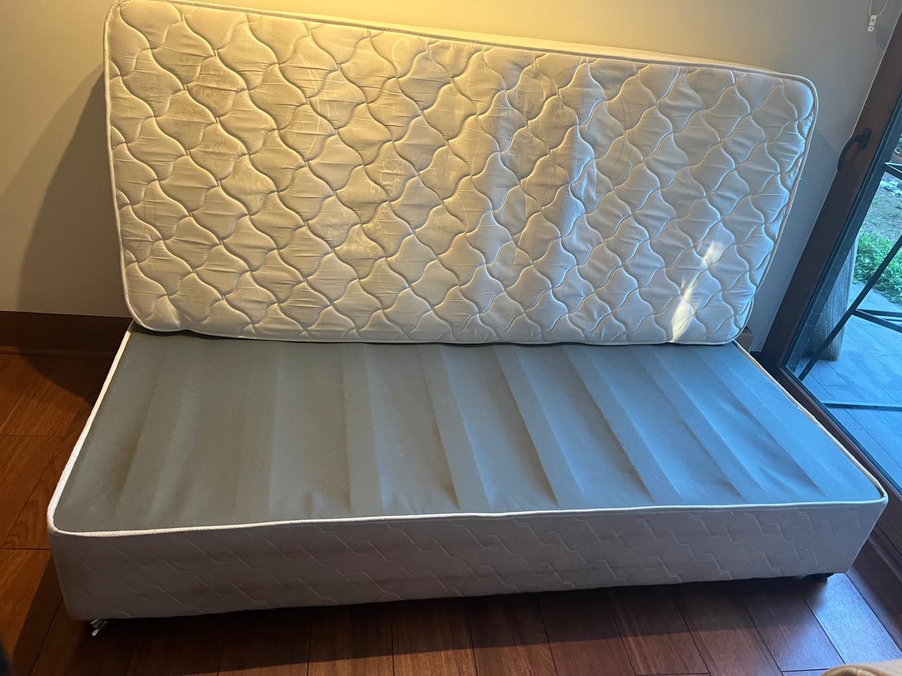 Cama box spring 1 plaza - Imagen 2